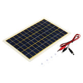 15W 18V 27*19cm Panel słoneczny z polikrystalicznymi ogniwami słonecznymi IP65 z portem USB + 4 szt. przyssawek