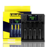 Carregador de bateria LiitoKala LII-S4 LCD 3.7V 18650 18350 18500 16340 21700 20700B 20700 14500 26650 1.2V AA AAA Inteligente