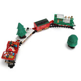 عيد الميلاد الموسيقية ضوء المسارات قطار مجموعة 20 قطعة مع أشجار عربات الاطفال لعبة