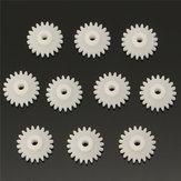 50 stuks / pak 2mm dia 22 tanden Plastic enkelvoudige laag Gear voor DIY Model Speelgoed Motoras Gear
