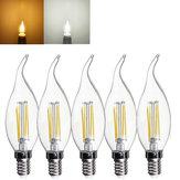 Lámpara LED de filamento COB Edison E14 4W Blanco puro/cálido a 220-240V