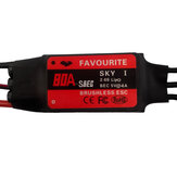 Favourite FVT Sky Series 80A 2-6S Brushless ESC With 5V 4A SBEC For RC Airplane
