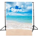 5x7Ftビニールビーチブルースカイサマースタジオ写真の背景写真バックドロッププロップ