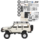 WPL CB05S-1 LC80 1/16 4WD Kit de modelos de carros RC OFF Road com suporte de teto