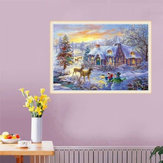 5D Diamond Painting Christmas Deer Embroidery Home Full Drill Cross Stitch Kits