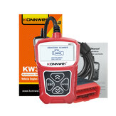 KONNWEI KW310 ماسح ضوئي لتشخيص السيارات OBD2 أداة مسح EOBD قارئ كود المحرك DTC اختبار الجهد مدمج مع مكبر الصوت