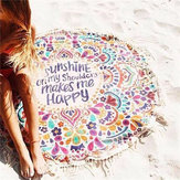150 cm Baumwolle Bohemia Round Beach Yoga Handtuch Mandala Bettlaken Gobelin Tischdecke Dekor