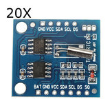 AVR ARM PIC SMD用の20個のI2C RTC DS1307 AT24C32リアルタイムクロックモジュール
