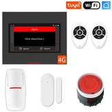 Staniot H501-4G Tuya Wireless Wifi Smart Home Sicherheitsalarmsystem Kits Kompatibel mit Alexa Unterstützung IOS & Android APP