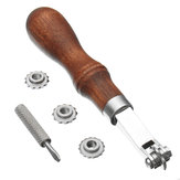 Máquina de coser herramientas de cuero Herramientas de artesanía en cuero Herramienta de punzón de bloqueo Rueda de coser sobre la herramienta