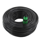 10/20/25/40 Meter 4/7mm Garden Water Hose Micro Drip Misting Irrigation Tubing Pipe PVC Hose with Quick Connector