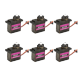 6PCS MG90S RC Micro Servo 13.4g for ZOHD Volantex Airplane RC Helicopter Car Boat Model