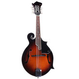Classic Sunburst F Modle 24 frets 8-snarig Paulownia hout mandoline met koffer