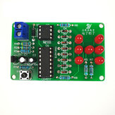 Kit de dados electrónicos LED Diversión Haciendo piezas electrónicas DIY 40*64 mm
