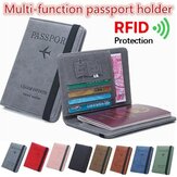 RFID Blocking Travel Multifunctional Card Slots Passport Storage Bag Wallet