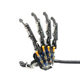 Braccio robotico a 5 gradi di libertà con cinque dita, artiglio meccanico in metallo, mano sinistra e destra