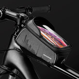 ROCKBROS 1L rowerowa przednia torba na telefon z ramą 4,7-6,5 cala Uchwyt na telefon Wodoodporna przednia torba ramowa Etui z ekranem dotykowym Jazda na rowerze