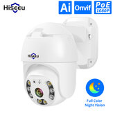 Hiseeu H.265 1080P POE PTZ IP камера 4X Цифровой ZOOM 2MP CCTV IP камера ONVIF для POE NVR системы Водонепроницаемы На открытом воздухе 48V