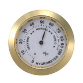 Analog Hygrometer Cigar Humidity Calibration Gauge With Glass Lens for Humidors