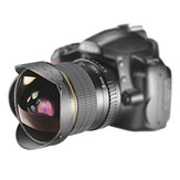 Lightdow 8mm F/3.0 عدسة فيش آي زاوية واسعة فائقة يدوية لكاميرات كانون ونيكون DSLR