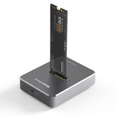 A Blueendless SD03 M.2 SSD Doboz Base Adapter SATA / NVMe SSD Dual Protocol szilárd állapotú típusú Type-C Mobile merevlemez tokjának fordítása