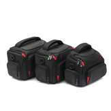 Bolso de transporte para cámara con cubierta impermeable y correa para cámara DSLR SLR, lente de cámara y flash
