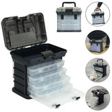 ZANLURE Pudełko na przybory wędkarskie 4-warstwowe z podziałkami do przechowywania przynęt i akcesoriów