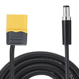 Câble d'alimentation en caoutchouc mâle RJX XT60 de 200 cm vers connecteur mâle DC 5,5 mm*2,5 mm DC5525 pour fer à souder électrique