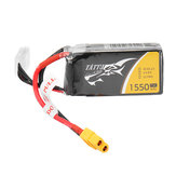 ACE TATTU 14.8V 1550mAh 75C 4S 1P Lipo Battery XT60 Plug for Skylark M4-FPV250 Mini Shredder 200