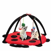 Pet Cat Odtwórz Bed Activity Tent Playing Toy Ćwiczenie Kitten Pad Mat Bells House