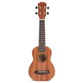 21 Inch Acoustic Soprano Hawaii Sapele Ukulele Musical Instrument 
