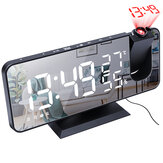 Светодиодный цифровой будильник Часы Электронный USB-будильник FM Радио HD Красная проекция Время Температура и влажность Дисплей Стол Часы