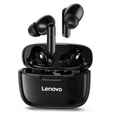Lenovo XT90 TWS bluetooth 5.0 Fone de ouvido de baixa latência HiFi Bass à prova d'água para jogos esportivos Fones de ouvido com microfone com cancelamento de ruído Type-C carregando