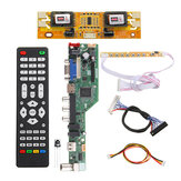 T.SK105A.03 Evrensel LCD LED TV Denetleyicisi Sürücü Kartı TV/PC/VGA/HDMI/USB+7 Tuş Düğmesi+2ch 8bit 30 LVDS Kablo+4 Lamba İnverter
