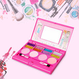 Set de maquillaje de princesa para niños Kit de cosméticos para niñas Miniatura de sombras de ojos Brillo de labios Rubor Decoración de belleza Juguetes