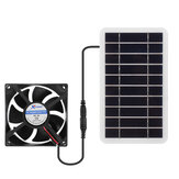 10W Taşınabilir Güneş Paneli Seti Çift DC 5V USB Şarj Cihazı Seti Güneş Enerjisi Kontrol Cihazı ile Fanlar