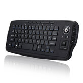 Bestrunner Mini Wireless Air Keyboard Kółko przewijania myszy 2-w-1 Niemiecka klawiatura z optycznym trackballem do Mini PC z systemem Android