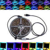 0.5/1/2/3/4/5M Vízálló USB RGB SMD5050 LED Szalagfény TV Háttérvilágító Lámpa Készlet DC5V