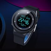 TwentySeventeen QingPai Multifunction 12/24 Hour Date Week Luminous Display Alarm Clock Stopwatch 5ATM Waterproof Men Digital Watch from Xiaomi Youpin