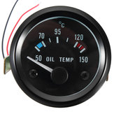 Medidor de temperatura de óleo universal 2 polegadas 52 mm 12V 50-150 °C para carro e motocicleta