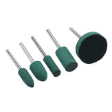 HILDA 5pcs 3mm Rubber Point Mounted Grinding Head for Polishing Metal Iron Grinder Rotary Tools