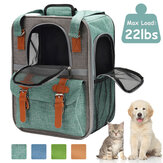 حقيبة ظهر قابلة للطي لنقل الحيوانات الأليفة تحتوي على حصيرة قابلة للإزالة للقطط والكلاب تتحمل وزن حتى 20 رطل