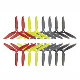 8 Pairs KINGKONG/LDARC 7040 3-blade CW CCW Propeller Yellow Red Black Gray for RC Drone FPV Racing