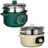 Multifunctional Electric Cooker Double Temperature Control Non-stick Coating for Steaming, Boiling, Stewing and Frying