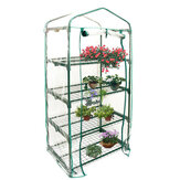 Cobertura de jardim em miniatura portátil de 69x49x160cm em verde para plantas de jardim e horticultura