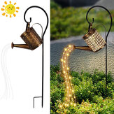 Napelemes művészeti lámpa vezeték nélküli LED-vel, vízálló rézdrótháló, öntözőkanna alakja, kiváló kerti díszítés.