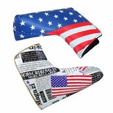 Sports Golf Putter Head Cover Club PU Headcover Universal American Flag Protector