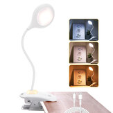Lampe de lecture tactile AMBOTHER LED Lampe à pince USB Dimmable Lampe de lit Clip Lampe de bureau