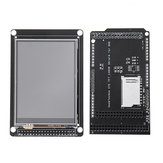 عرض شاشة TFT LCD بحجم 3.2 بوصة من GeekTeches + درع TFT/SD لوحة لوحة MEGA 2560 LCD جهاز ترجمة مستوى SD 2.8 3.2 DUE