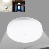 12W 18W Inteligentne światło sufitowe z czujnikiem ruchu LED, źródło światła niestopniowe, domowe oświetlenie, lampa detektywistyczna AC220V